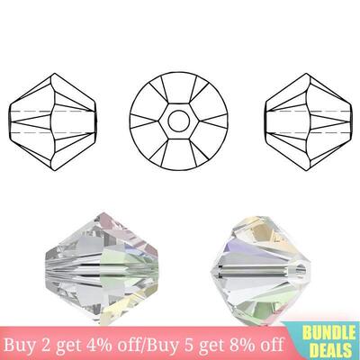 600pcs Wholesale 4mm Glass Bicone Beads Crystal Beads Facete