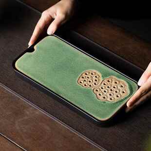 兮元记蓄水茶盘家用小型干泡台客厅储水沥水泡茶小套托盘2024新款