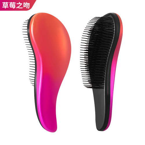 英国电镀tt多色变色按摩按摩梳