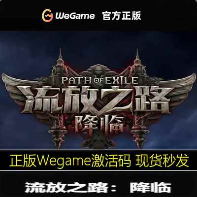 Wegame正版 流放之路：降临 流放之路2 国服激活码 含预-购奖励
