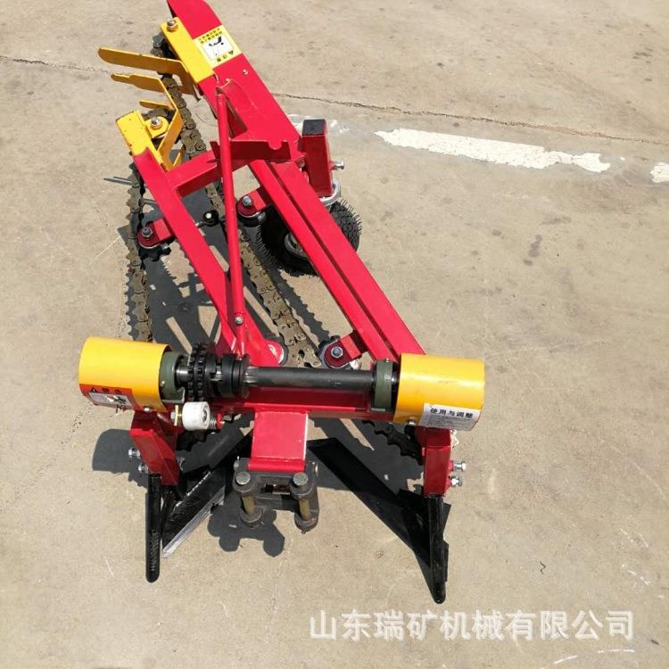 四轮拖拉机带收获机大型花生收获机链条式不缠秧花生收获机