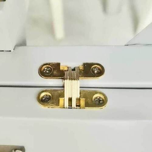 木门180度暗合页十字金色锌合金隐形家俱折叠衣柜暗藏度屏风铰链