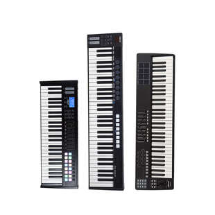 61打击键盘笛键键盘垫49配重键键编曲电键键37迷音乐midi25音半88
