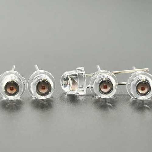 高品质F5草帽黄光LED灯珠 0.5W 20mil 高亮直插5mm草帽灯珠