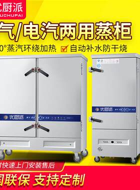 优厨派商用大型电汽两用蒸柜燃气蒸饭柜电热蒸箱炖汤海鲜蒸柜餐厅
