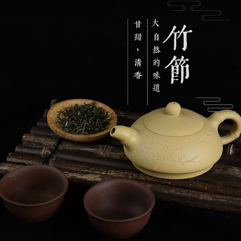 竹节紫砂壶纯手工段泥原矿紫砂壶茶壶茶具可按需定