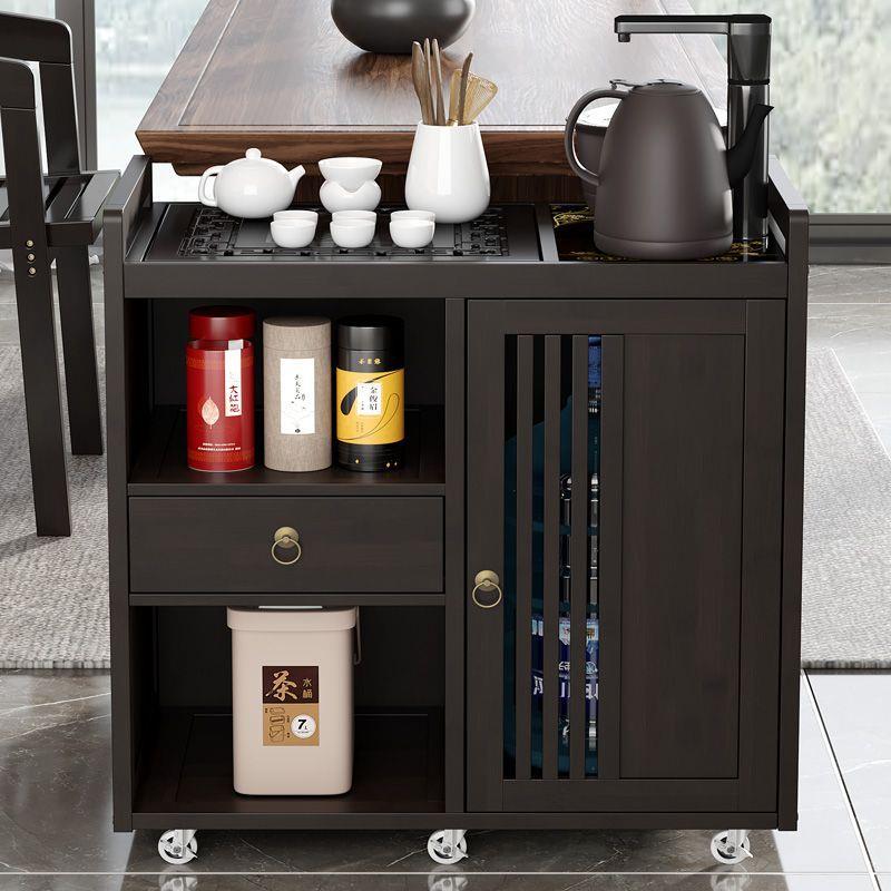 移茶桌水家用小茶台实木茶车茶几茶具套全自动烧动水壶MXR装一体