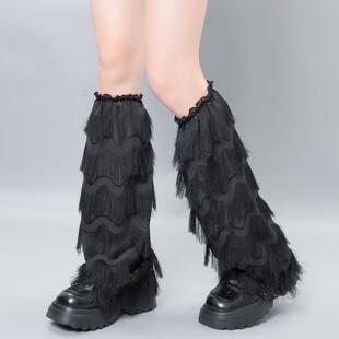 夏季女士薄款外穿袜套设计感辣妹个性修饰腿型y2k夏天防晒腿套潮