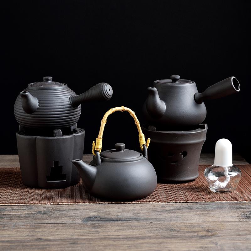 煮茶壶玻璃提梁陶瓷电陶炉炭炉花茶壶黑茶烧水煮茶壶养生粗陶然壶
