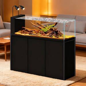 新款铝合金底滤溪流缸侧溢流造景缸生态水族箱客厅家用中小型草缸