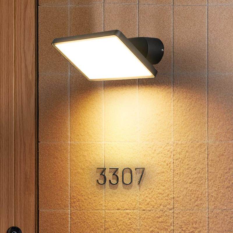 led户外壁灯简约现代庭院灯大门灯温室露台灯防水防锈壁灯铝