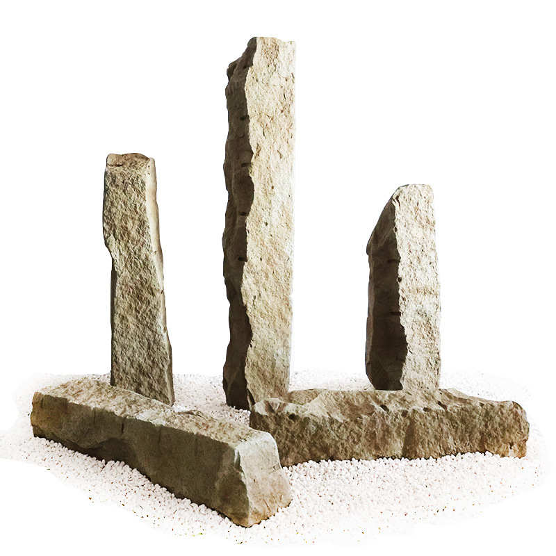 仿真石柱假长方石条装饰摆件鱼池户外庭院店铺橱窗民宿造布景素材