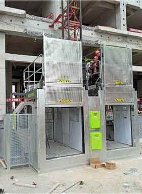 厂家直供施工升降机高层房建项目工地人货两用SC200双笼施工电梯