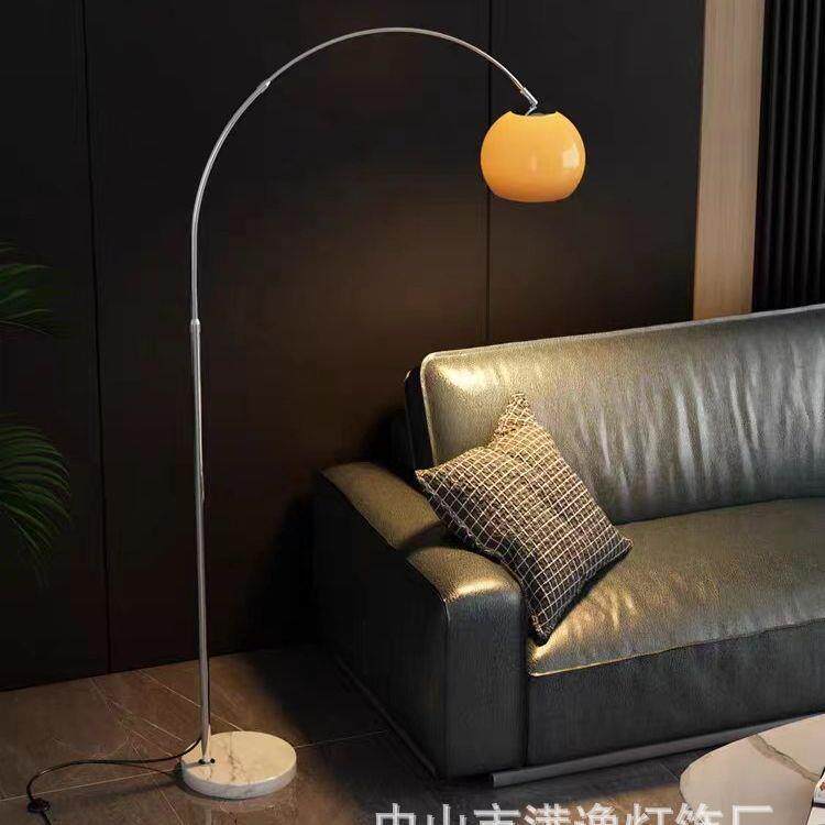 现代简客钓鱼落灯北欧创厅意装560饰约卧室书房沙发阅读奶地油落