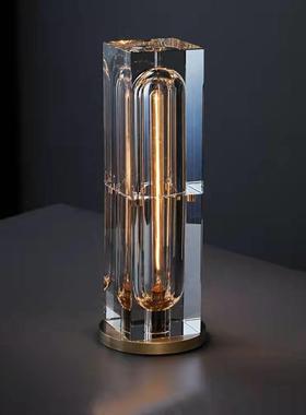 意大轻晶奢全铜k水台灯创意个性网红床头柜书房76656利书桌装饰9