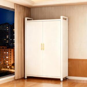 阳台储物柜侧边一体靠墙防水防晒铁皮收纳柜家用衣柜杂物柜置物架