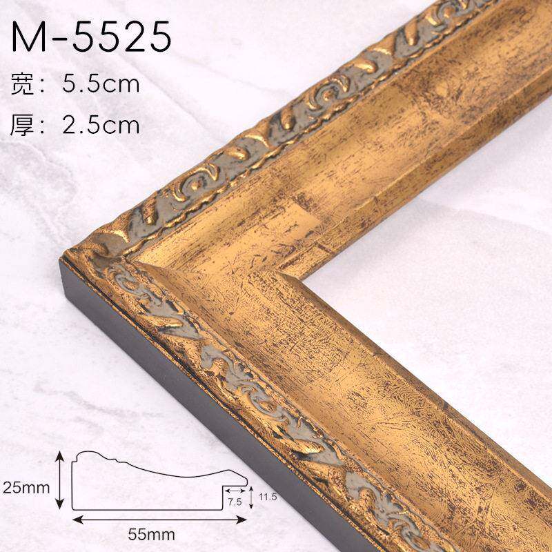 装裱客厅纯实木画框空框  仿古木质十字绣画框金箔实木线条框线