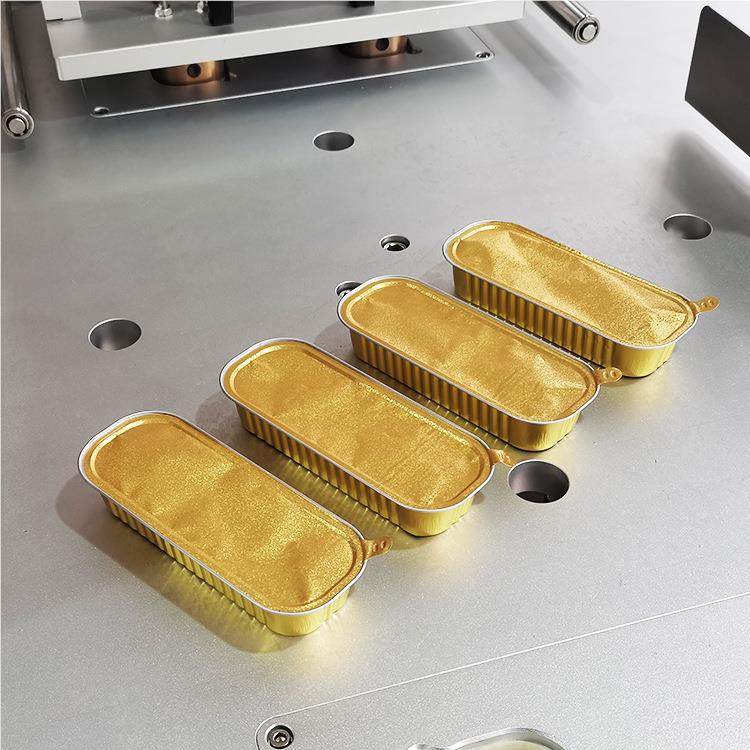 全自动预制菜箔包装机 芝士烤榴莲铝箔盒口 耐高封温机26284锡封,厨房/烹饪用具,封口机,淘宝优惠券,粉丝福利购,淘宝优惠卷