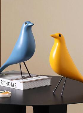 件简创北欧小鸟摆动物客GSA厅办公室桌面家居书柜意装饰品摆设艺