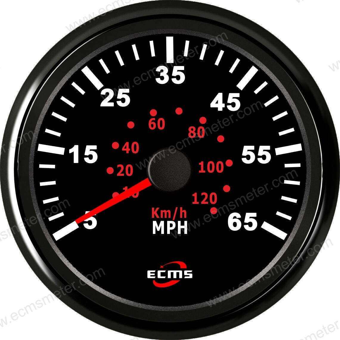 ECP改装车汽车电车船用仪表步进电机指针脉冲气压式速度表65MPH