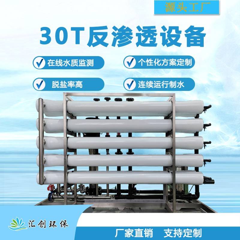 工业大型反渗透设备直饮水处理设备净水系统30吨水处理代加工