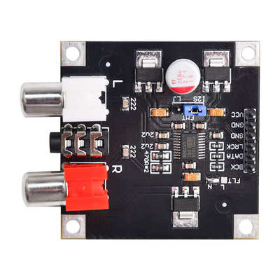 i2s pcm5102a /32bit  输入带解码器耳机输出接口3.dacpcm51025