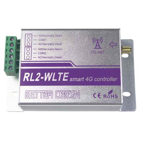 2通道4G继电器开关RL2-WLTE-EU/EC APP遥控灯，窗帘，车库门，水