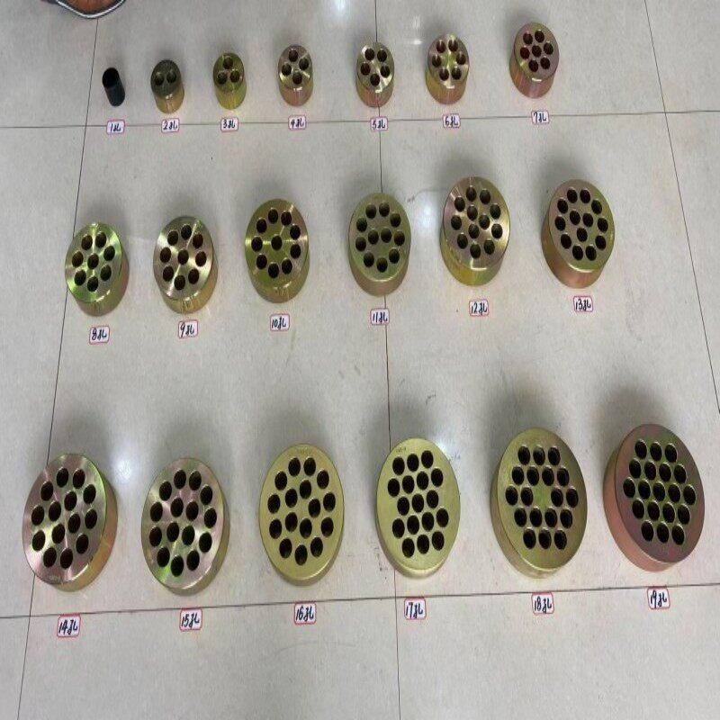 桥梁预应力锚具张拉工具锚具多孔圆形锚索锚环夹片限位板穿钢绞线