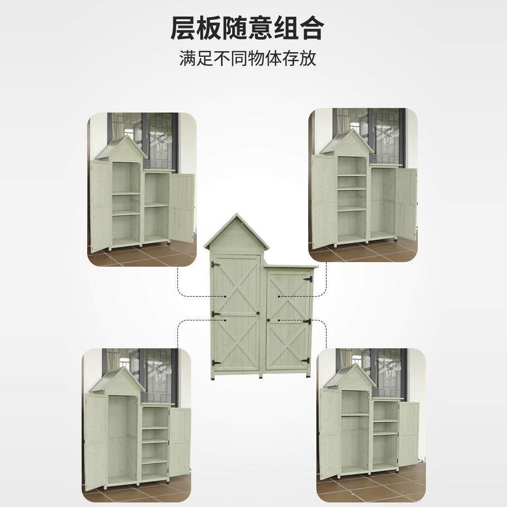 户外储物柜防水防晒庭院室外收纳柜花园阳台杂物置物露天工具房子