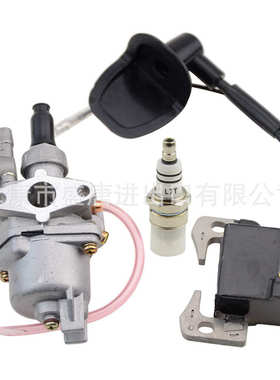 化油器加高压包火花塞总成适配2冲程47cc49cc自行车摩托车越野