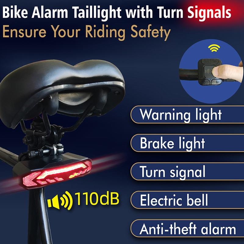 充电无线自行车尾灯自行车Led灯Wireless Bicycle Rear Light