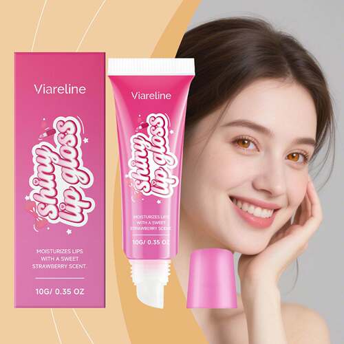 VIARELINE Strawberry Moisturizing Lip Balm - Hydrating and r