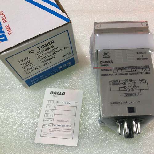 丹龙DALLO数显时间继电器DH48S-S DH48S-2Z 循环时间继电器