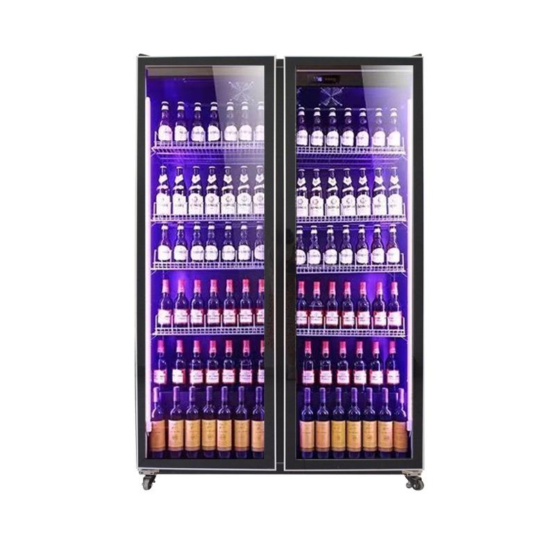 网红酒水饮料柜商超酒吧保鲜冷藏展示柜啤酒柜大容量立式酒水柜