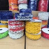 6mm卷装 塑料炼条50米塑料炼条绿蓝红黄色胶炼警示25米卷轴进出口