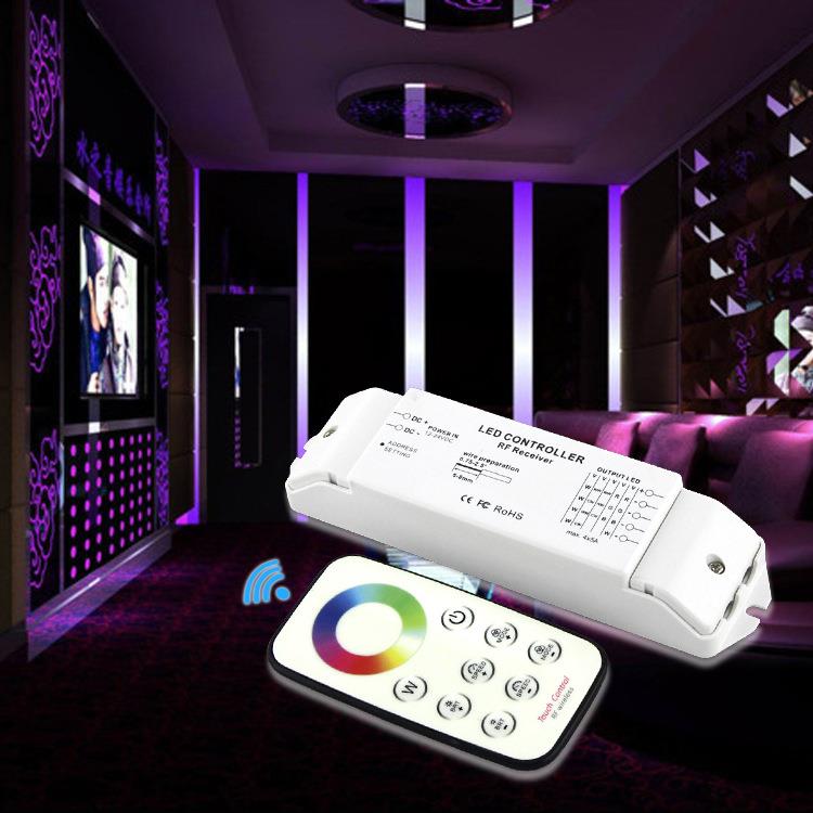 RGBW灯带控制器 可实现调光调色RGB RGBW无线遥控控制器rgbw灯带