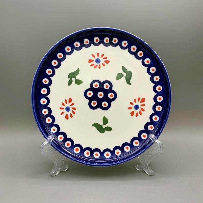 【手绘釉下彩】个性波兰家用碟 创意家居复古民族风餐具陶瓷盘子