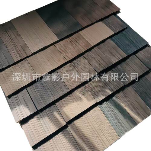 筑高分子木纹瓦别墅村庄仿古木纹瓦建筑屋顶瓦工厂直发免费拿样