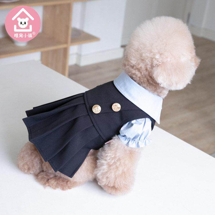 唯宠小镇跨境秋冬校服风保暖可爱宠物猫泰迪狗服饰厂家直销宠物衣