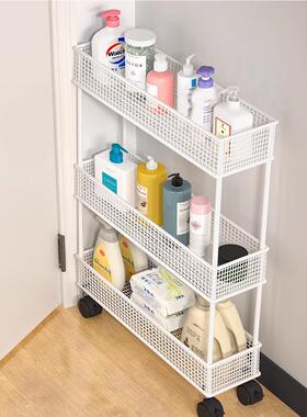 生间门厕缝后IZZ置物架浴室柜边夹收纳架所缝隙窄卫缝落地收纳柜