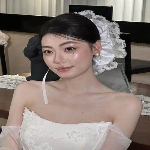 2025新款大肠发圈超大超仙蕾丝花边公主发饰森系新娘礼服头饰发饰