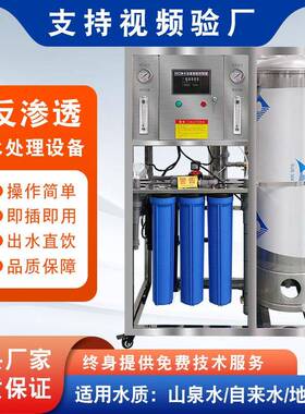净水器ro反渗透纯净水设备超纯软化水处理机器商用全自动智能