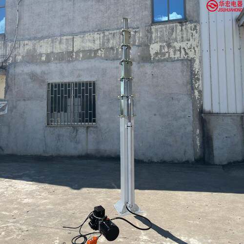 天线液压升降直立杆灯塔照明支撑桅杆mast SYH