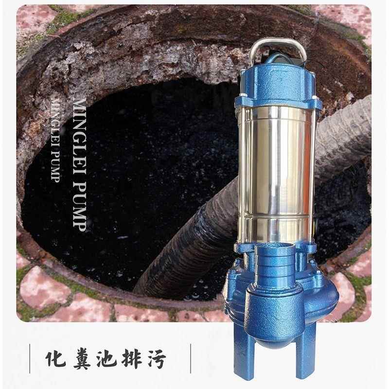 WQDL不锈钢粪污水泥浆泵GZL养殖排鱼塘清粪淤抽水泵化污池养猪场