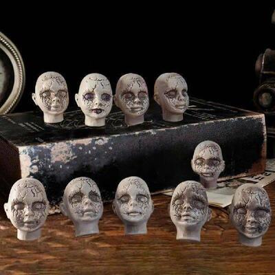 Halloween Ornaments Halloween Baby Doll Head Ornaments for