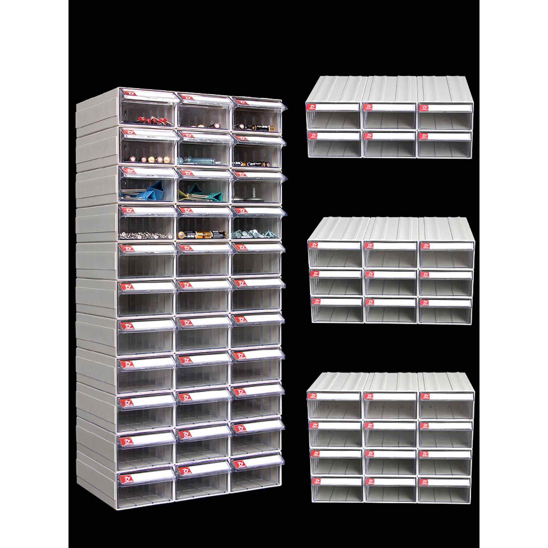 组合式零件盒抽屉塑料工具五金配件存储设备盒零件柜螺丝盒物料盒,收纳整理,其他收纳盒,淘宝优惠券,粉丝福利购,淘宝优惠卷