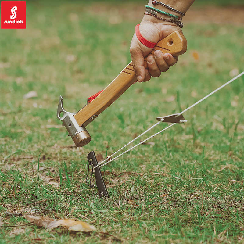 户外不锈钢铜头锤 野营帐篷天幕地钉锤子营地大头铜锤拔钉器榔头