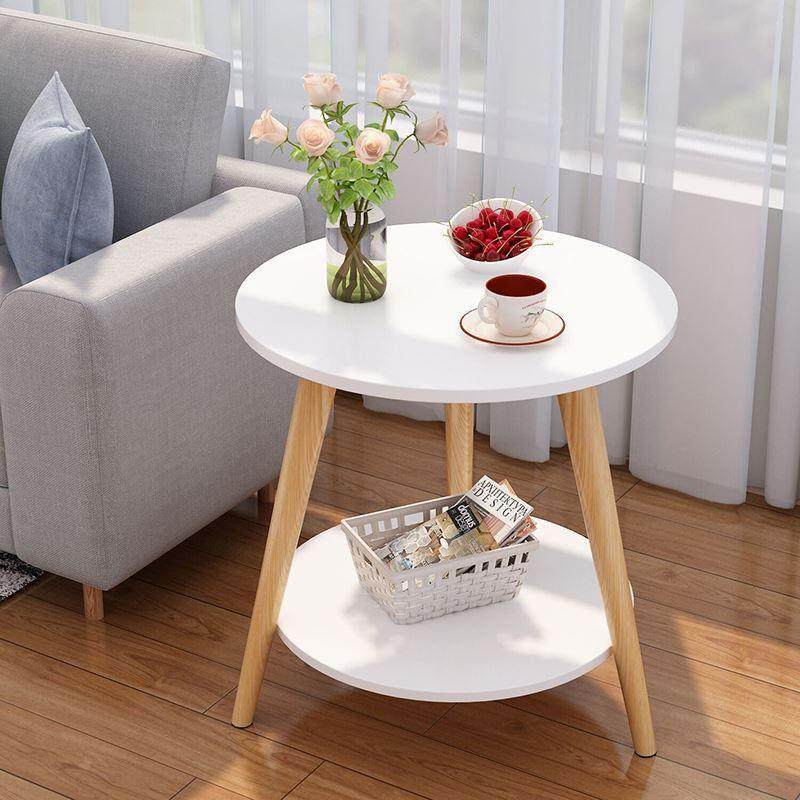 Tea table bedside table sofa side table small round table图片