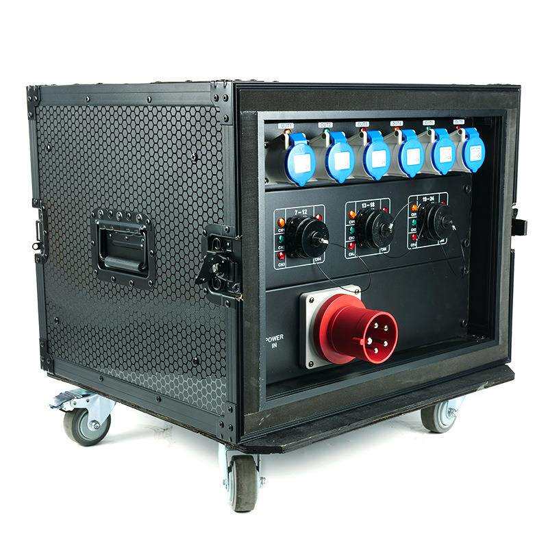 24路电源直通箱舞台灯光电源机柜配件照明设备电源分配器厂家直供