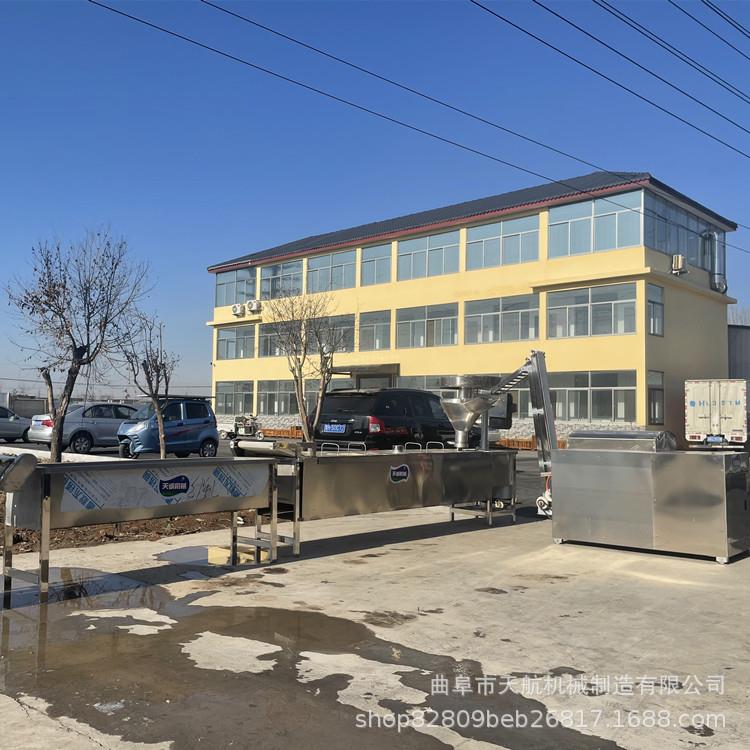 锅内宽机 仿手工土粉豆粉火机 蒙古鲜土HJQ豆粉机设备